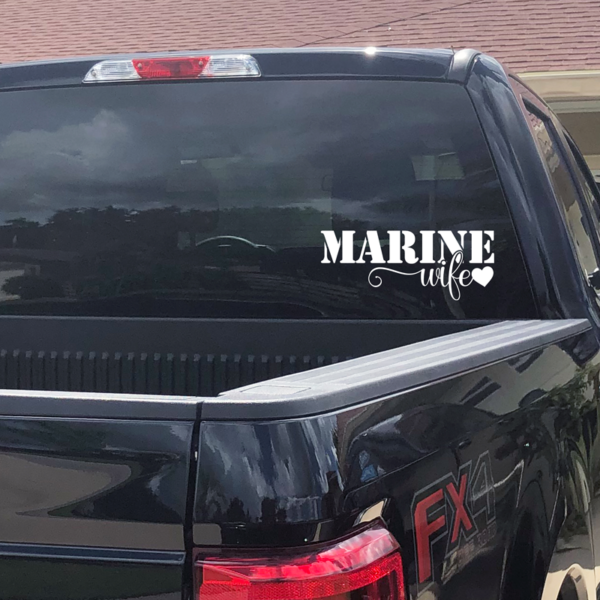 Marine Wife Window Decal