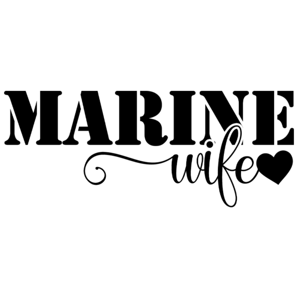 Marine Wife Window Decal
