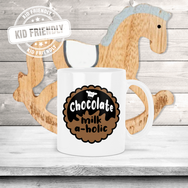 Chocolate Milk-A-Holic Kids Polymer Coffee Mug
