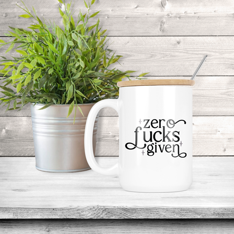 Zero Fucks Given Coffee Mug
